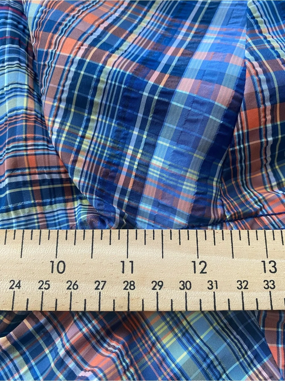 Tommy Bahama Mens XL Swim Trunks Plaid Blue Orange Mesh Lined Beach Shorts - Picture 14 of 16